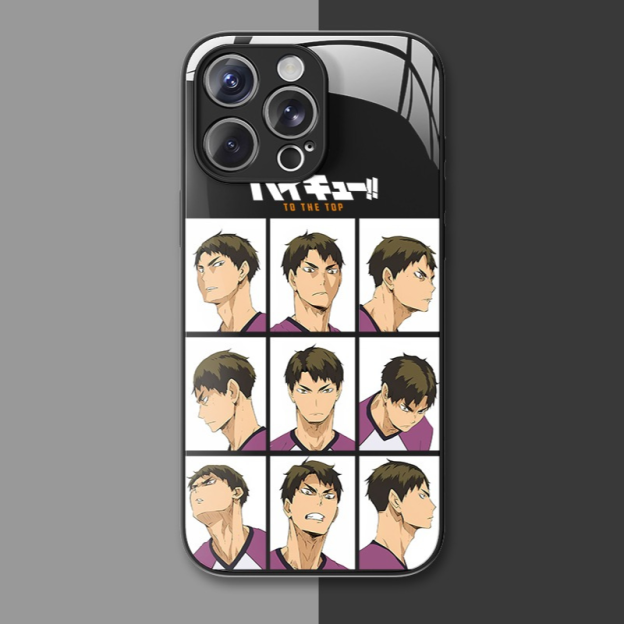 排球少年新款高清全包防摔玻璃殼-CASEZONE