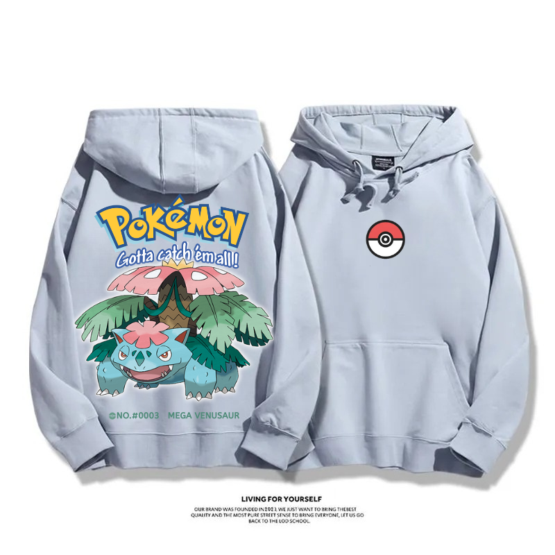 寶可夢 超級進化 2025秋冬新款 親子情侶男女連帽衛衣