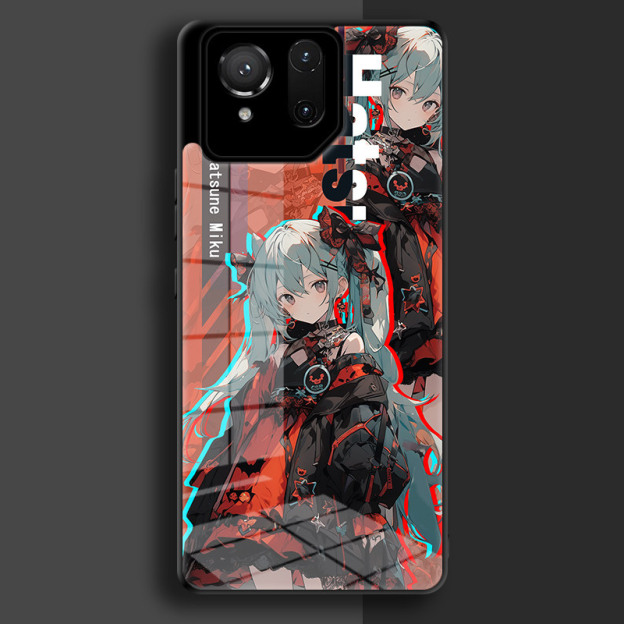 ROG初音未來鋼化玻璃手機殼