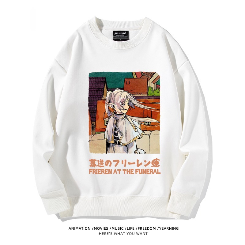 葬送的芙莉蓮 秋冬新款 親子情侶裝圓領長袖