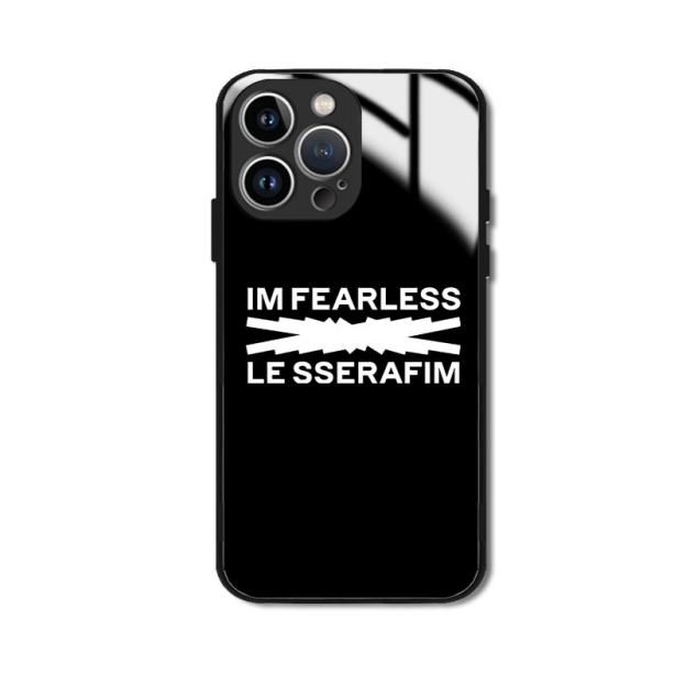 LE SSERAFIM 高清鋼化玻璃手機殼