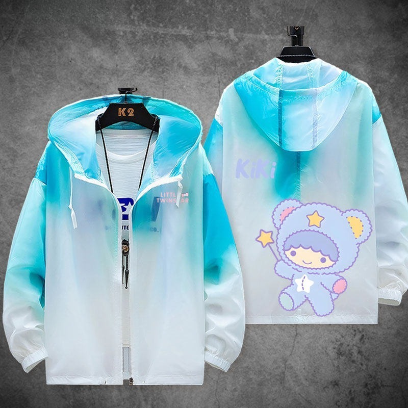 雙子星little twinstars 輕薄透氣漸變防曬衣外套