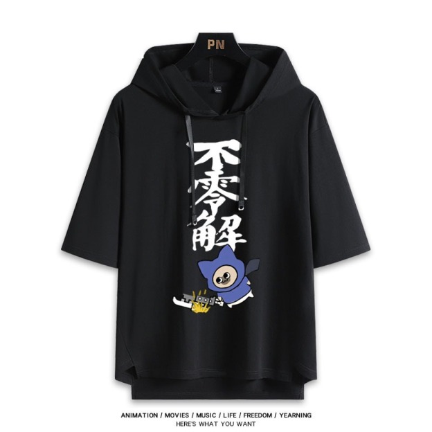 魔物獵人新款 親子情侶男女款連帽短袖T恤