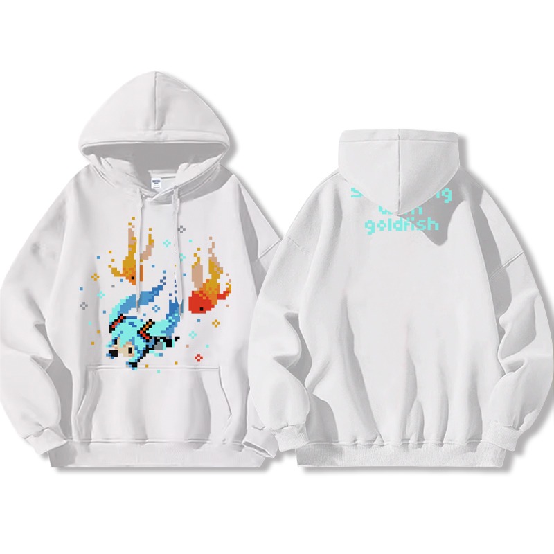 初音未來 聯名衛衣2025秋冬新款 親子情侶裝連帽衛衣