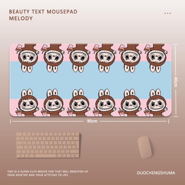 可愛卡通拉布布 主題桌墊 布質滑鼠墊-CASEZONE