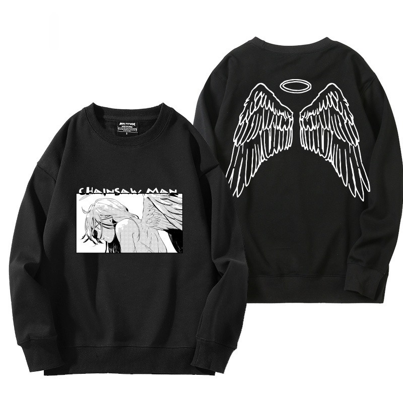 鏈鋸人 秋冬新款 親子情侶裝圓領長袖