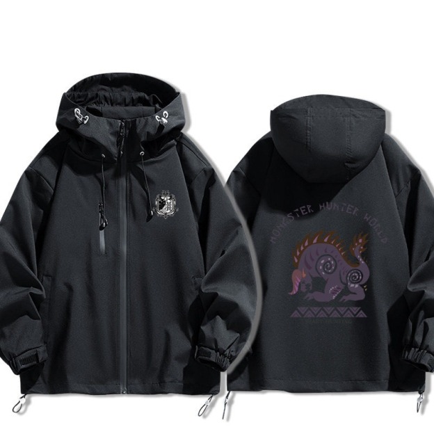 魔物獵人周邊 男女同款秋冬衝鋒衣