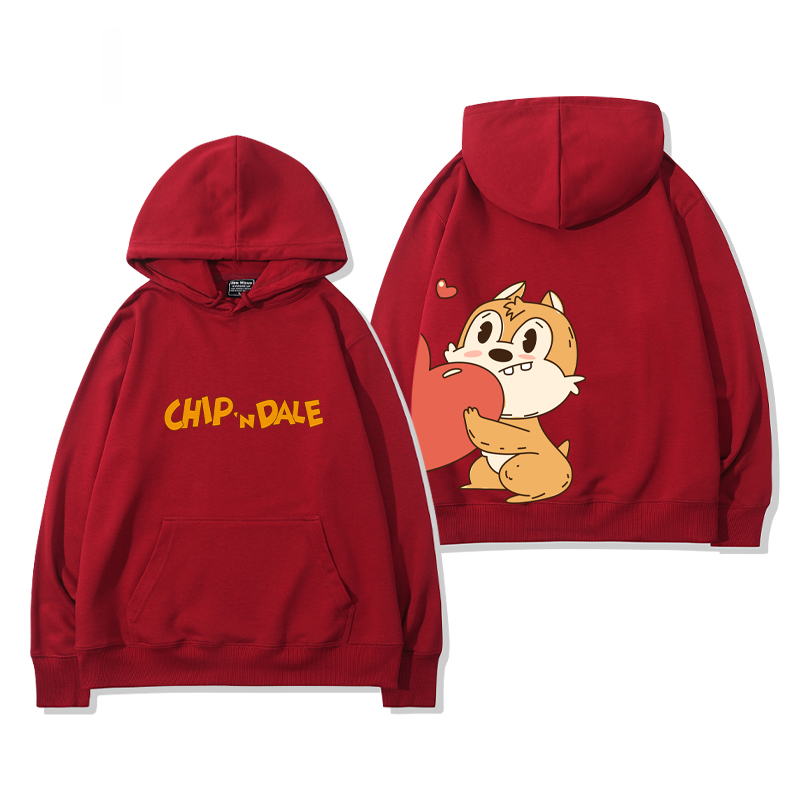 奇奇和蒂蒂新款 親子情侶男女款連帽衛衣-CASEZONE