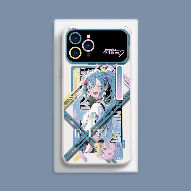 初音未來液態大視窗全包矽膠防摔軟殼-CASEZONE