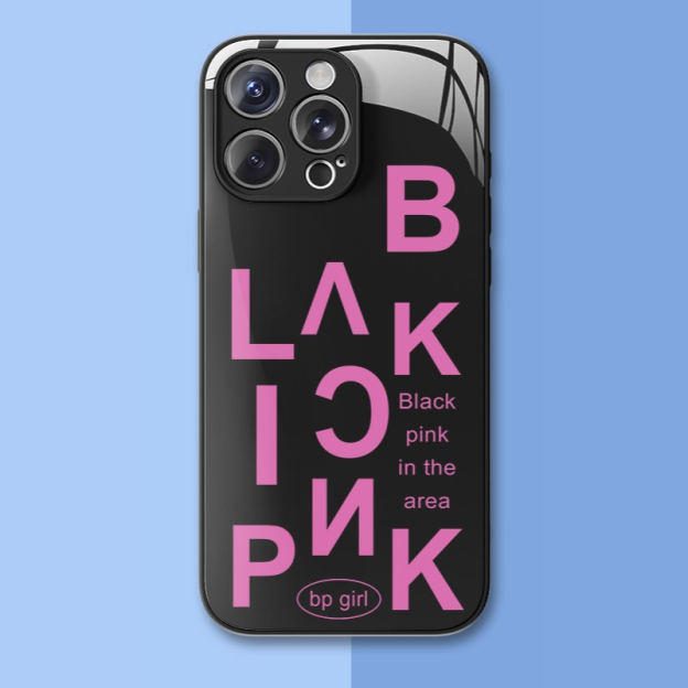 BLACKPINK新款高清全包防摔玻璃殼-CASEZONE
