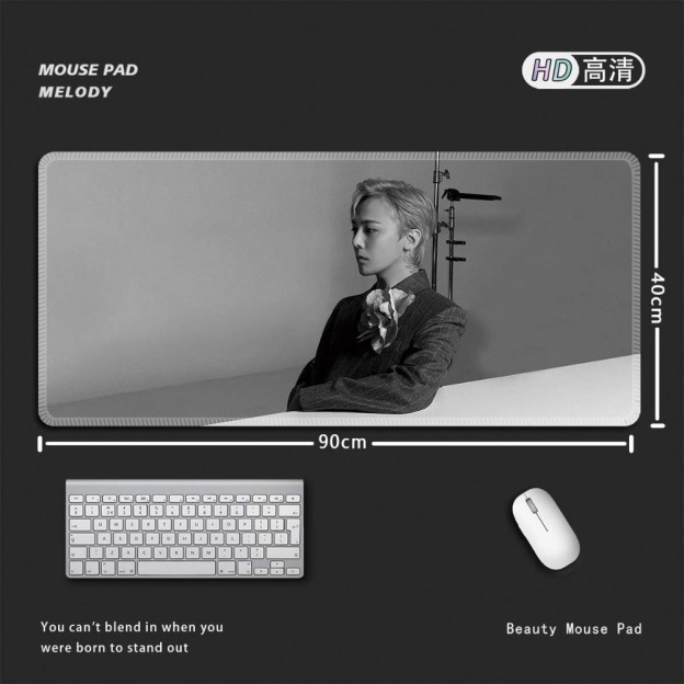 權志龍 GD G-DRAGON 大尺寸滑鼠墊｜BIGBANG小雛菊主題桌墊 電腦鍵盤墊