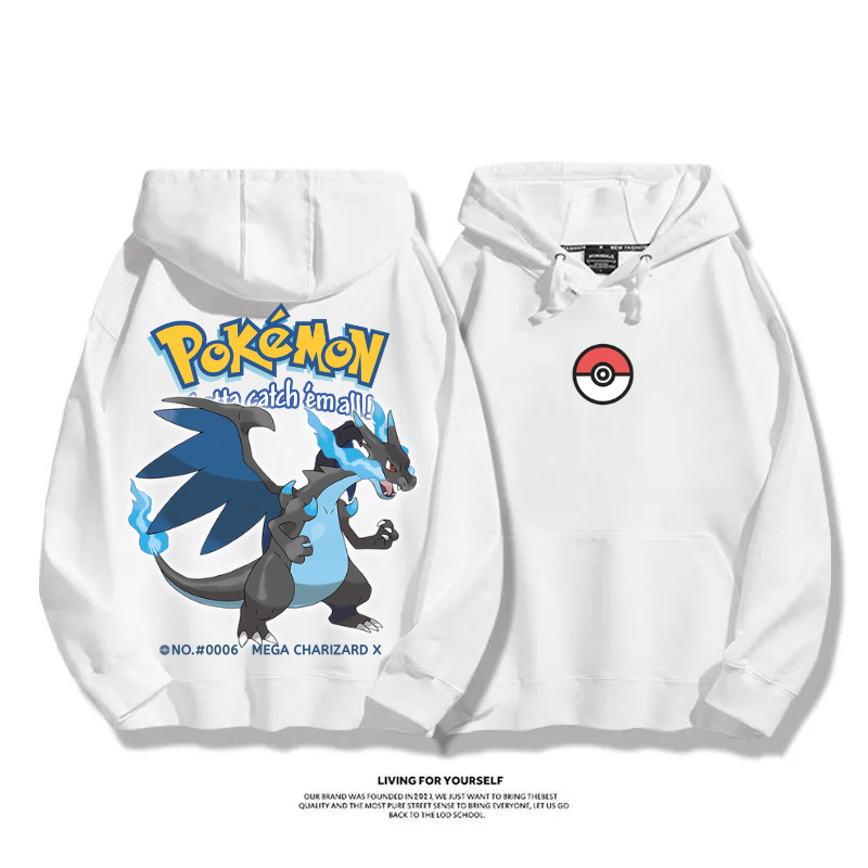 寶可夢 超級進化 2025秋冬新款 親子情侶男女連帽衛衣