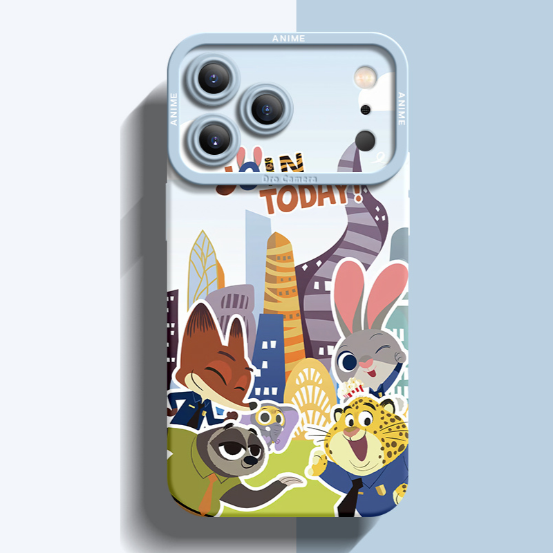 動物方城市液態矽膠全包防摔軟殼