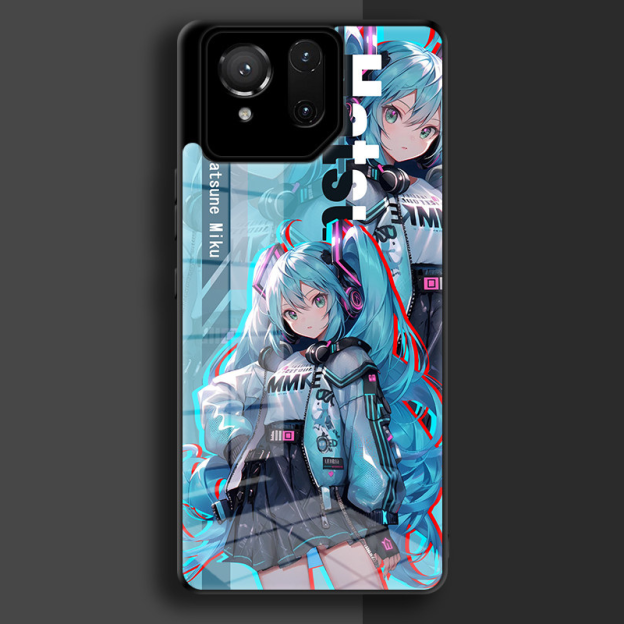 ROG初音未來鋼化玻璃手機殼