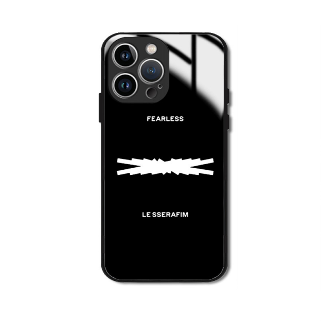 LE SSERAFIM 高清鋼化玻璃手機殼