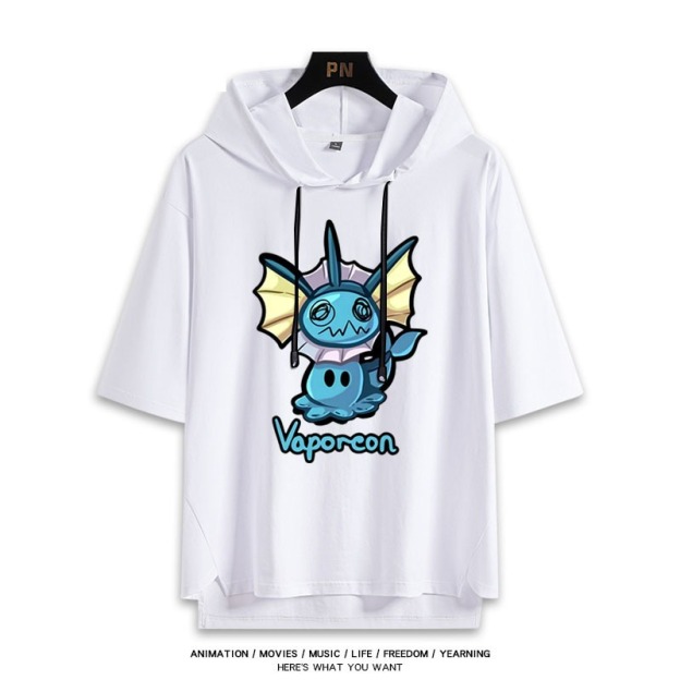 寶可夢新款 親子情侶男女款連帽短袖T恤