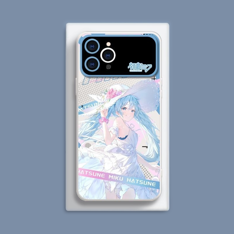 Miku初音未來液態大視窗全包矽膠防摔軟殼-CASEZONE