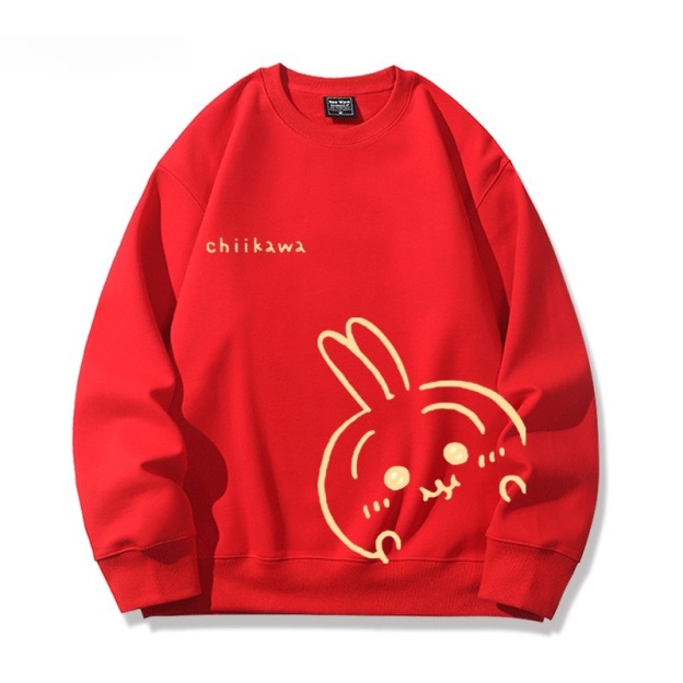 Chiikawa 聯名親子情侶裝 圓領長袖