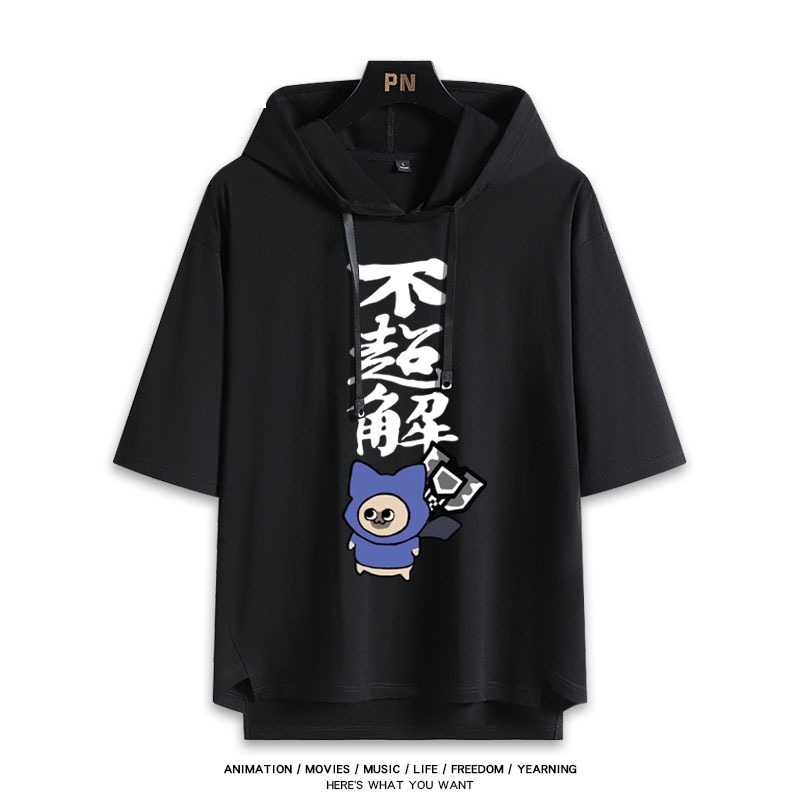 魔物獵人新款 親子情侶男女款連帽短袖T恤