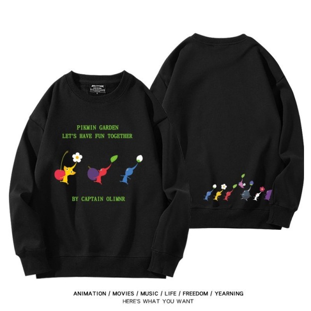 皮克敏PIKMIN4聯名男女同款情侶親子 圓領長袖