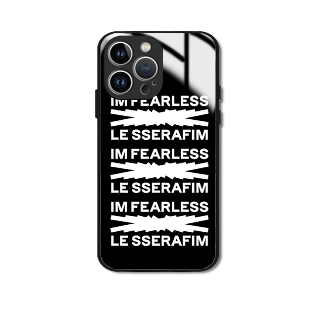 LE SSERAFIM 高清鋼化玻璃手機殼