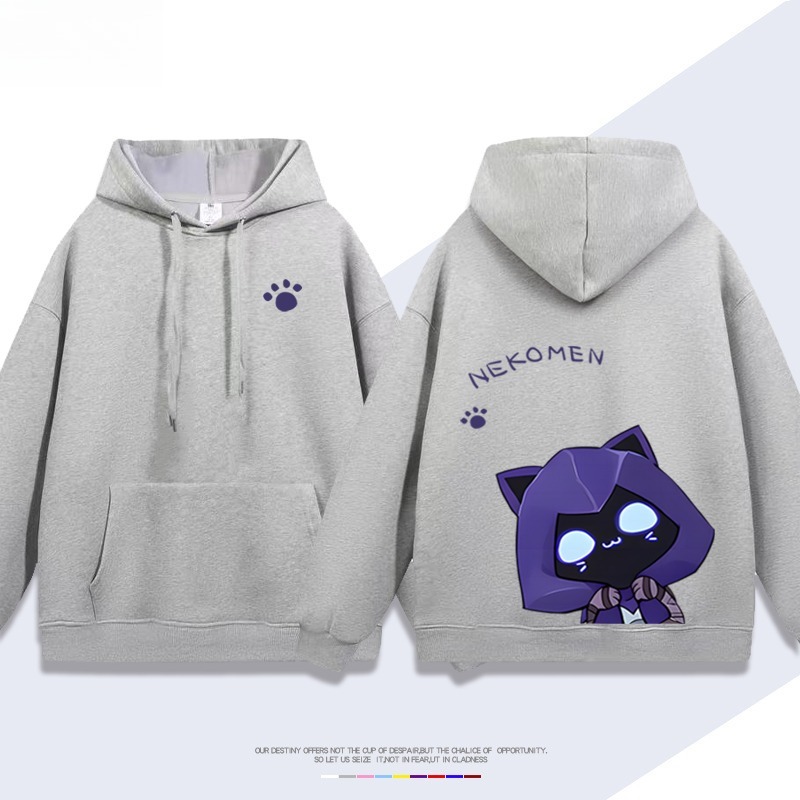 瓦羅蘭特歐門貓貓新款 親子情侶男女連帽衛衣