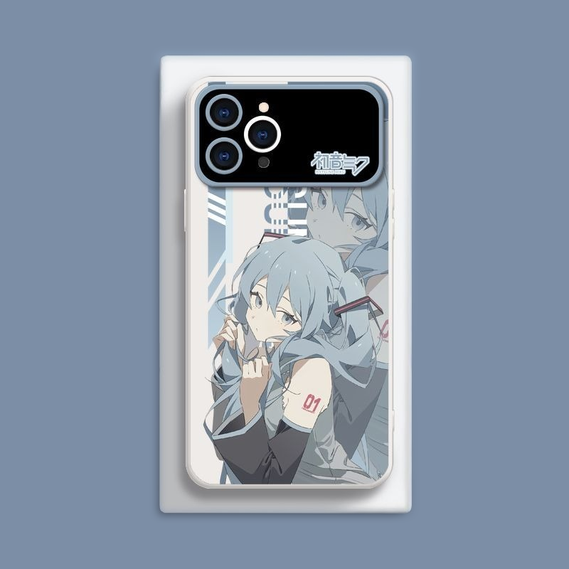 Miku初音未來液態大視窗全包矽膠防摔軟殼-CASEZONE