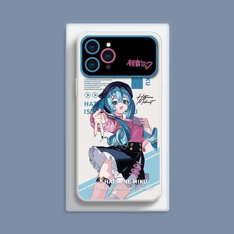 初音未來液態大視窗全包矽膠防摔軟殼-CASEZONE
