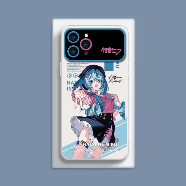 初音未來液態大視窗全包矽膠防摔軟殼-CASEZONE