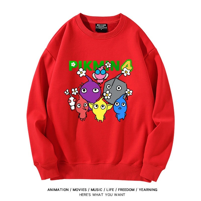 皮克敏PIKMIN4聯名男女同款情侶親子 圓領長袖