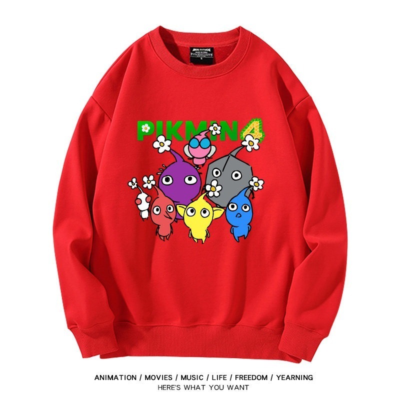 皮克敏PIKMIN4聯名男女同款情侶親子 圓領長袖