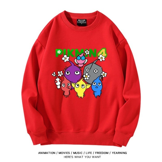 皮克敏PIKMIN4聯名男女同款情侶親子 圓領長袖