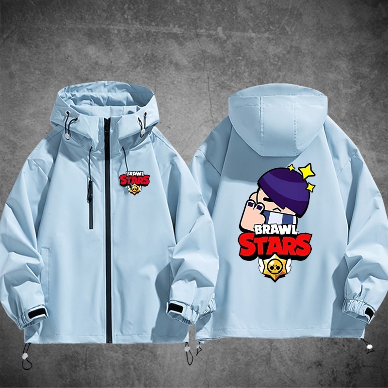 Brawl Stars荒野亂鬥周邊 男女同款秋冬衝鋒衣