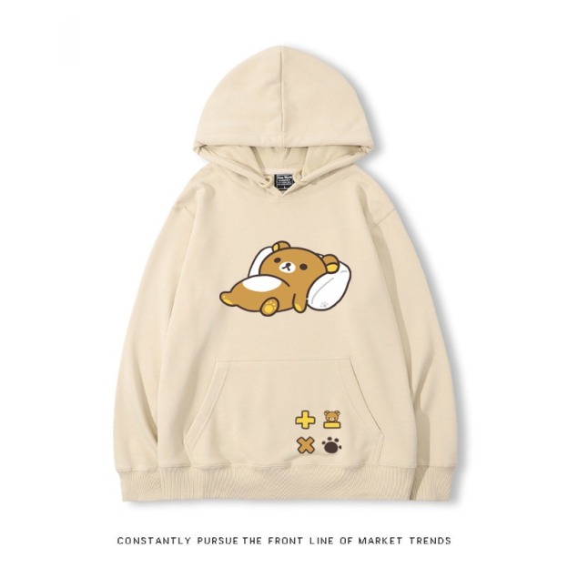 拉拉熊 秋冬新款 親子情侶裝連帽衛衣