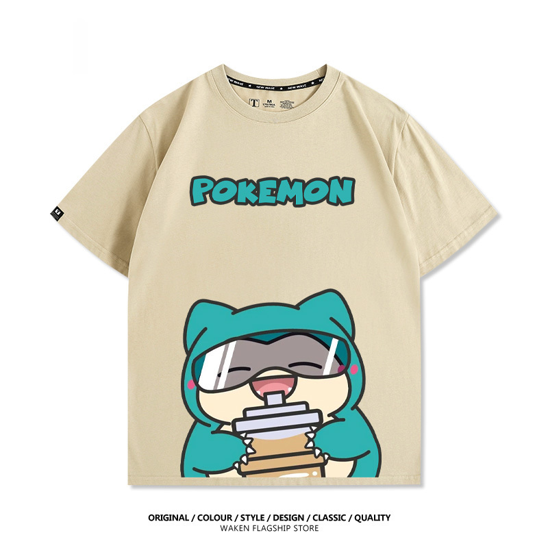 精靈寶可夢 啵啵奶茶 印花短袖T恤-CASEZONE