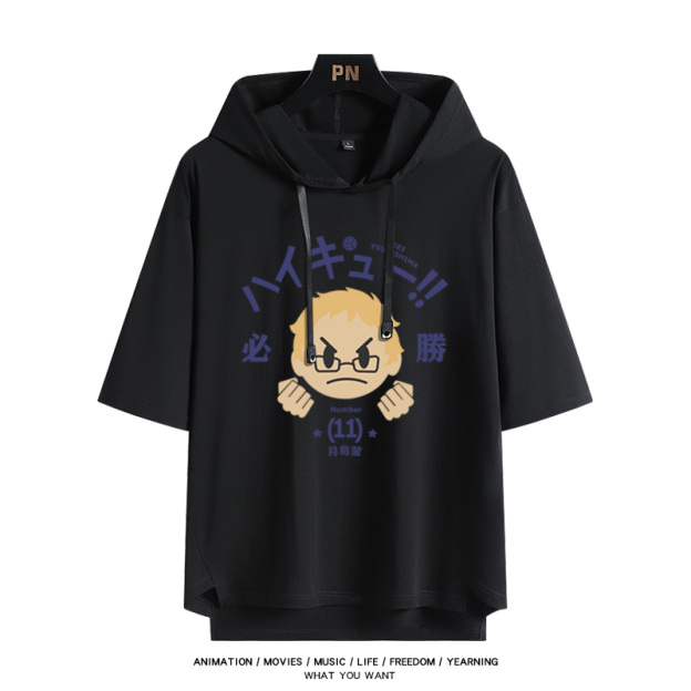 排球少年 連帽短袖T恤