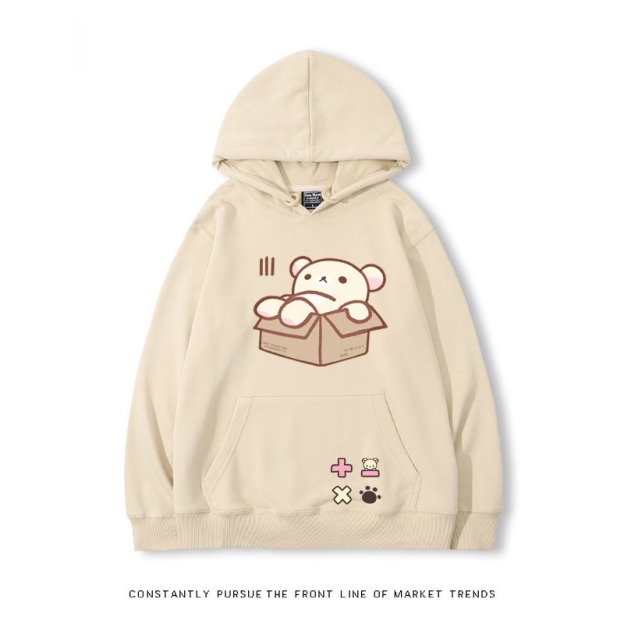 拉拉熊 秋冬新款 親子情侶裝連帽衛衣