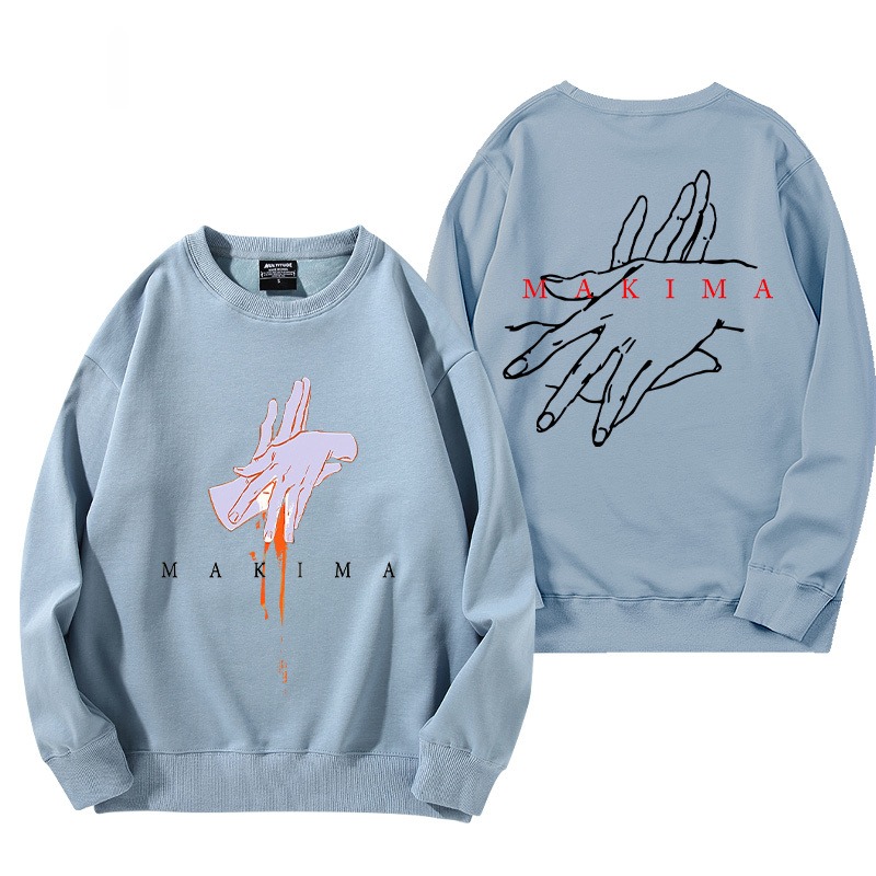 鏈鋸人 秋冬新款 親子情侶裝圓領長袖