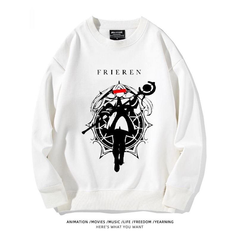 葬送的芙莉蓮 秋冬新款 親子情侶裝圓領長袖