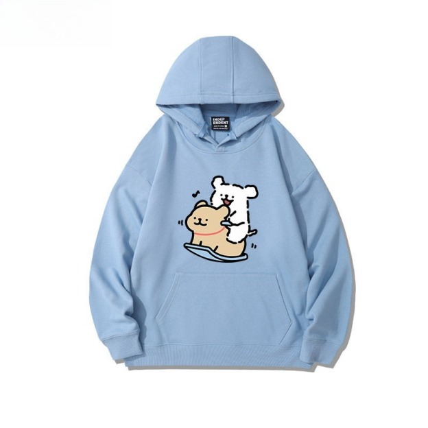 線條小狗 聯名衛衣2026秋冬新款親子情侶裝連帽衛衣