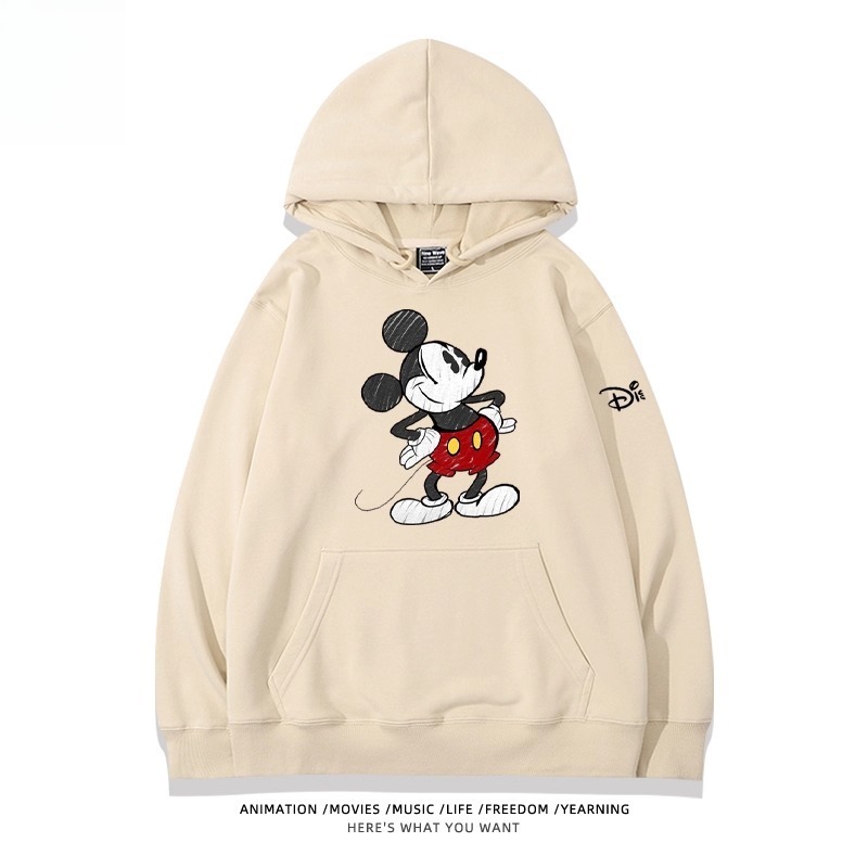 米老鼠米奇米妮 聯名衛衣2025秋冬新款親子情侶裝連帽衛衣