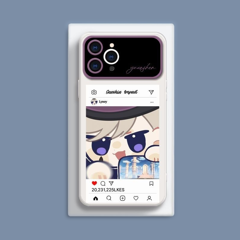 原神液態大視窗全包矽膠防摔軟殼-CASEZONE