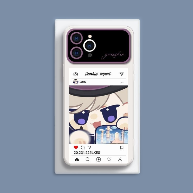 原神液態大視窗全包矽膠防摔軟殼-CASEZONE