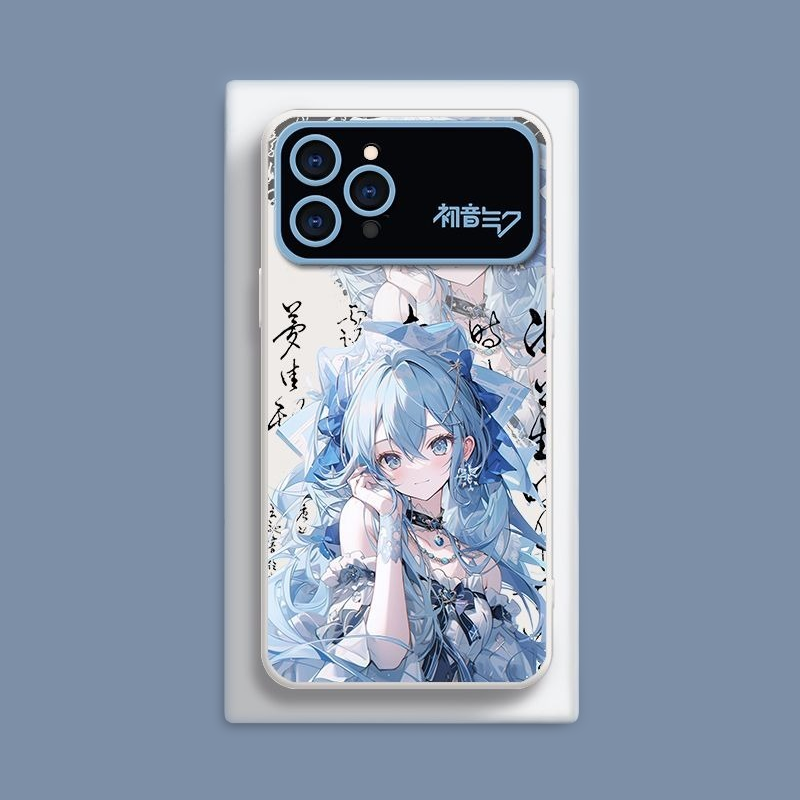 初音未來液態大視窗全包矽膠防摔軟殼-CASEZONE