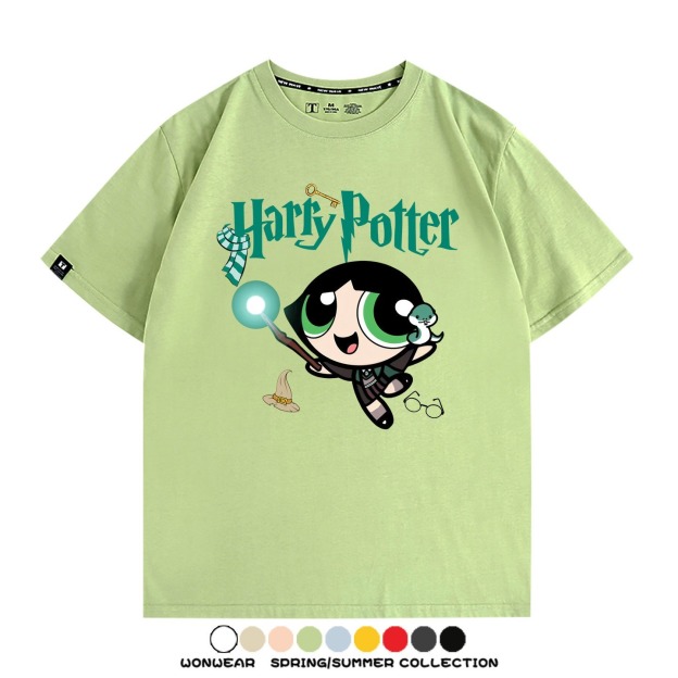 飛天小女警 X Harry Potter周邊 印花短袖T恤