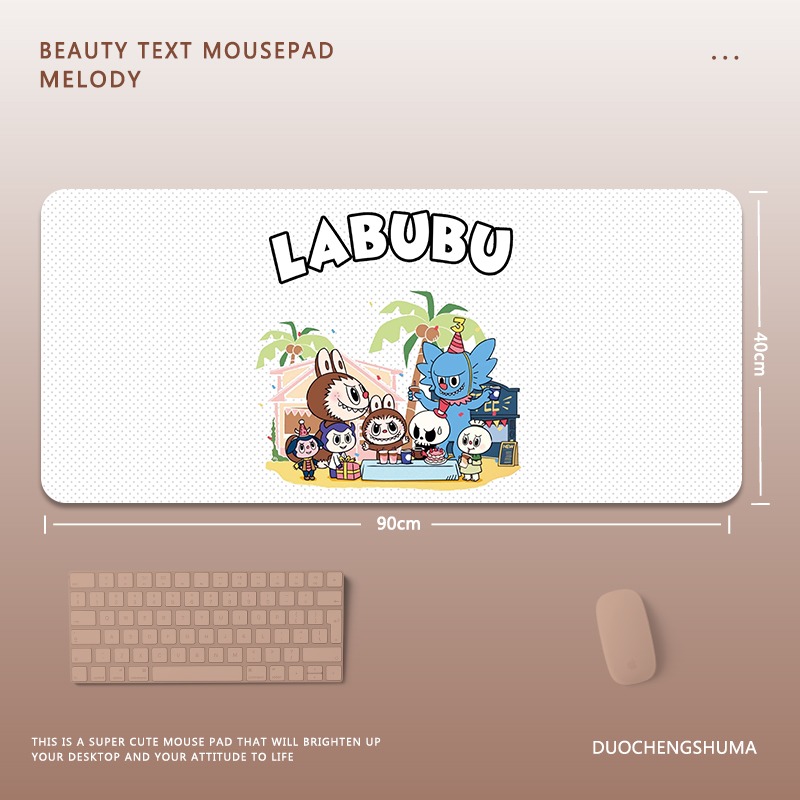 可愛卡通拉布布 主題桌墊 布質滑鼠墊-CASEZONE