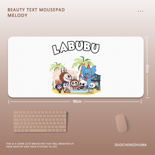 可愛卡通拉布布 主題桌墊 布質滑鼠墊-CASEZONE
