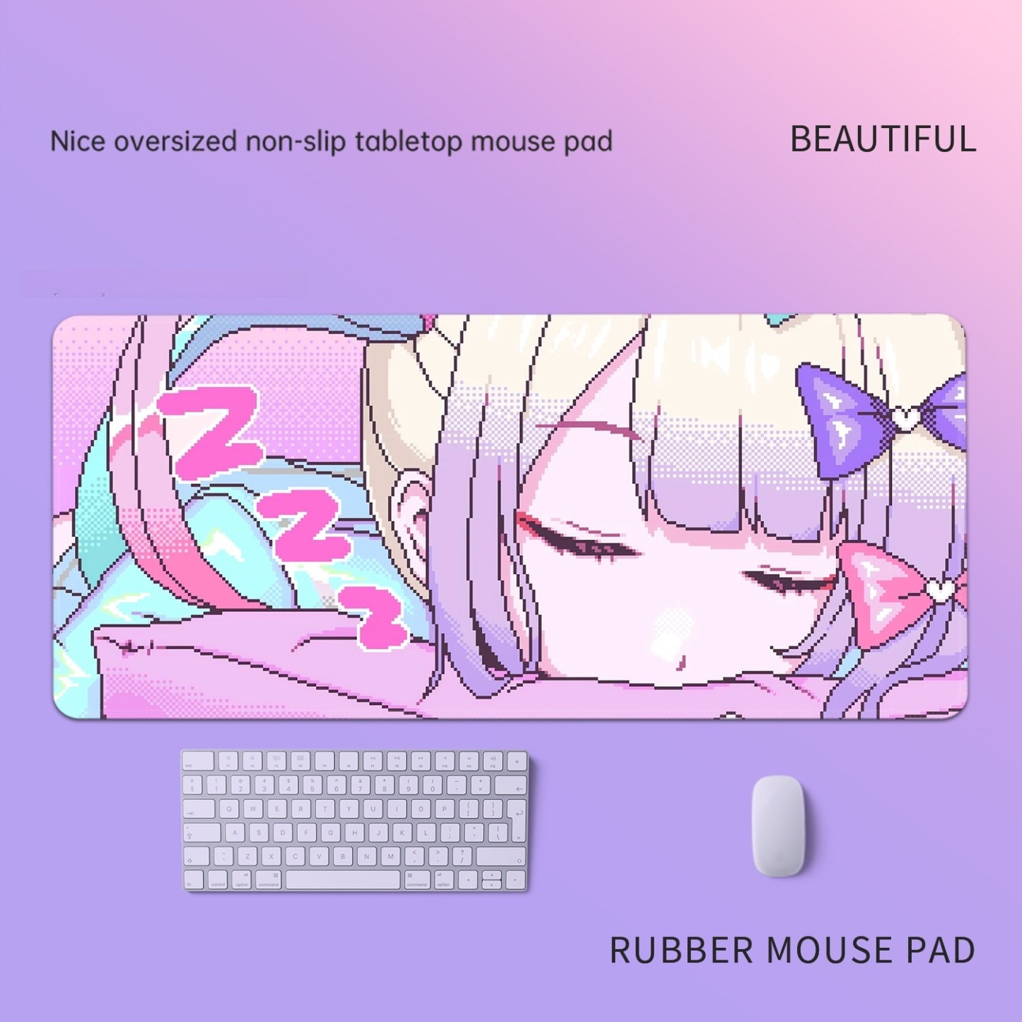 主播女孩重度依賴 主題桌墊 布質滑鼠墊