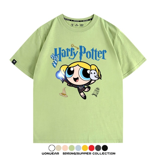 飛天小女警 X Harry Potter周邊 印花短袖T恤