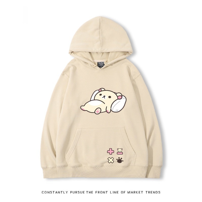 拉拉熊 秋冬新款 親子情侶裝連帽衛衣